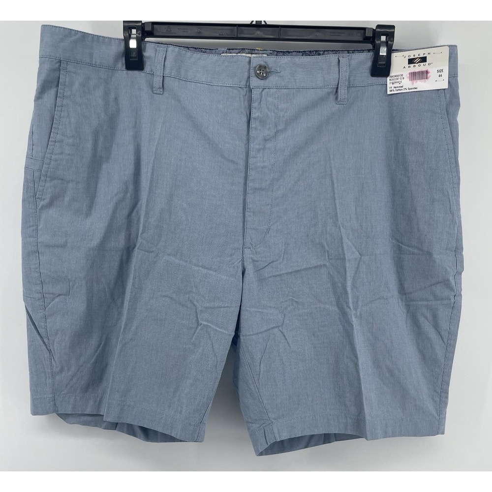 Joseph Abboud Shorts Mens 44 Blue Micro Stripe Flat Front Nautical Resort NWT